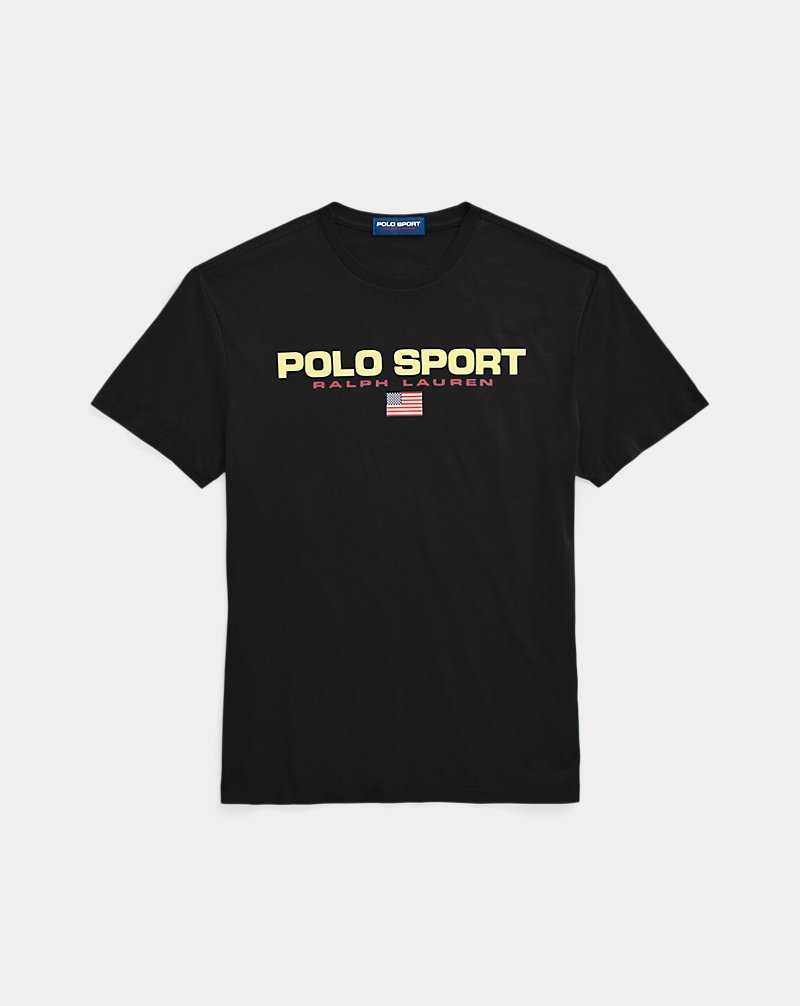 Unisex Collection Ralph Lauren Classic Fit Sport Jersey Hombre Black/Gold | VZKQTAC-67 - vista 2