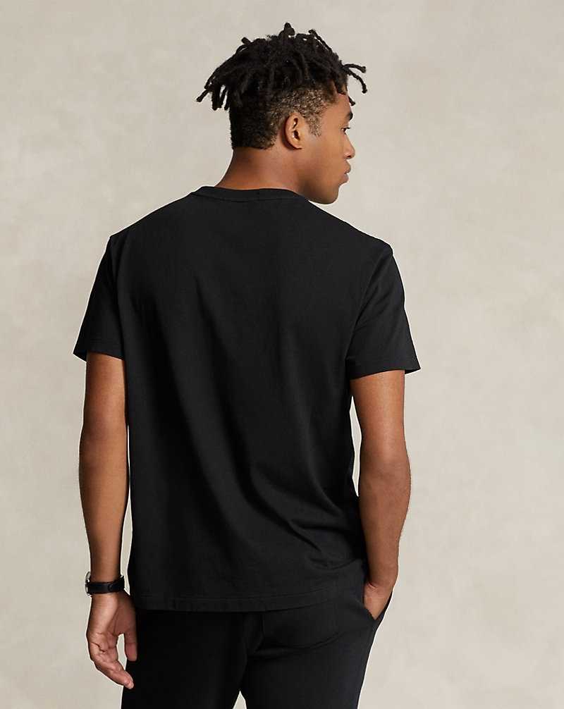 Unisex Collection Ralph Lauren Classic Fit Sport Jersey Hombre Black/Gold | VZKQTAC-67 - vista 4