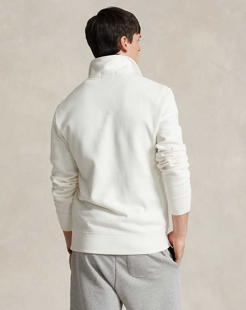 Unisex Collection Ralph Lauren Fleece Collared Quarter-Zip Hombre Blancos | XKNASEI-58 - vista 4