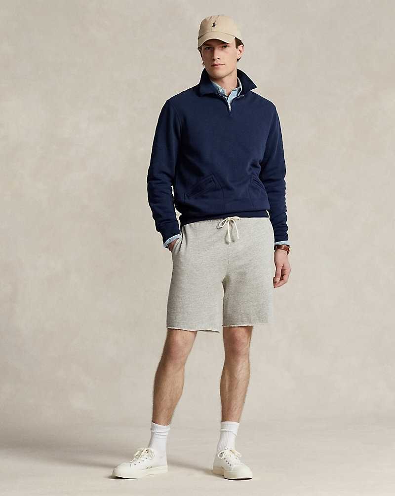 Unisex Collection Ralph Lauren Fleece Collared Quarter-Zip Hombre Azul Marino | POAGJXM-61 - vista 3
