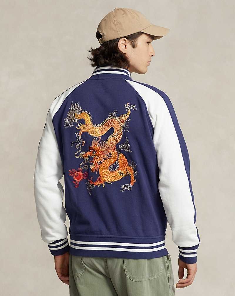 Unisex Collection Ralph Lauren Lunar New Year Dragon Fleece Hombre Azules | CRHIAUM-41 - vista 4