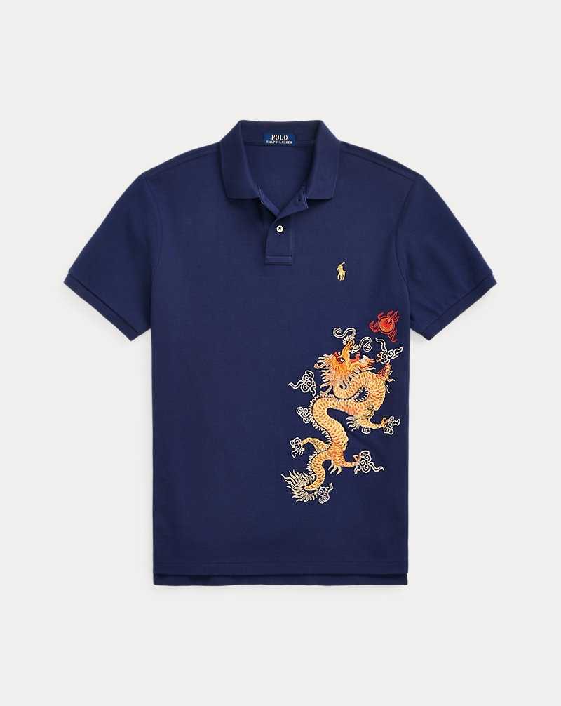 Unisex Collection Ralph Lauren Lunar New Year Dragon Mesh Hombre Azules | JDYIEBZ-04 - vista 2