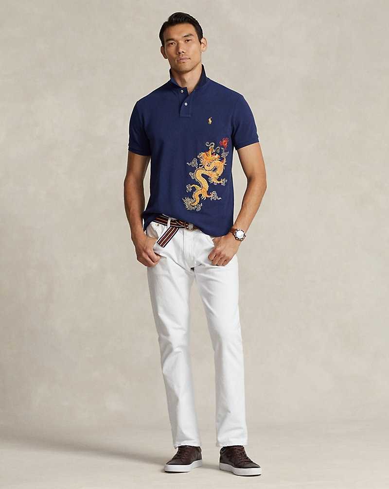 Unisex Collection Ralph Lauren Lunar New Year Dragon Mesh Hombre Azules | JDYIEBZ-04 - vista 3