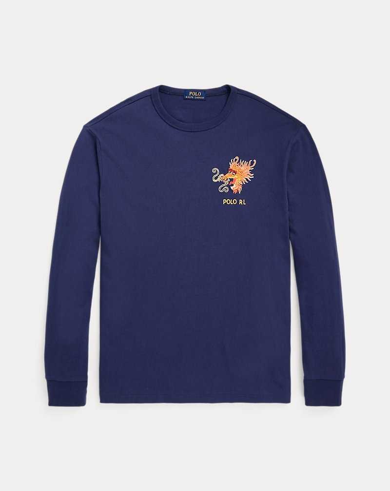 Unisex Collection Ralph Lauren Lunar New Year Dragon Jersey Hombre Azules | PSHBUVT-46 - vista 2