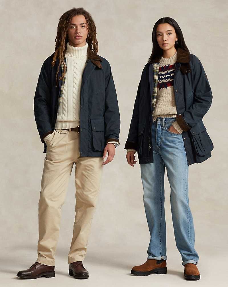 Unisex Collection Ralph Lauren Oilcloth Car Hombre Azul Marino | QHZCOWD-79 - vista 1