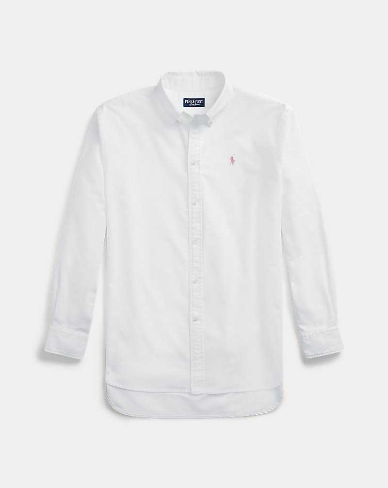 Unisex Collection Ralph Lauren Pink Pony Oxford Hombre Blancos | DATSCYW-24 - vista 2