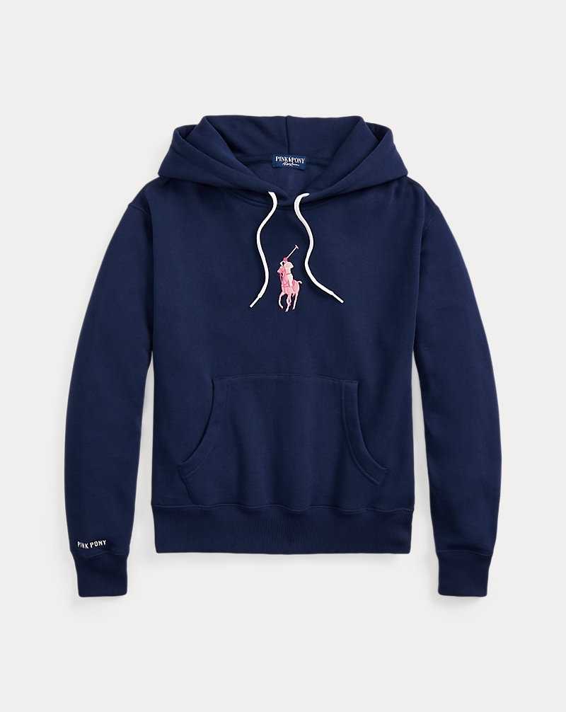 Unisex Collection Ralph Lauren Pink Pony Fleece Hombre Azul Marino | KWULXMY-49 - vista 2