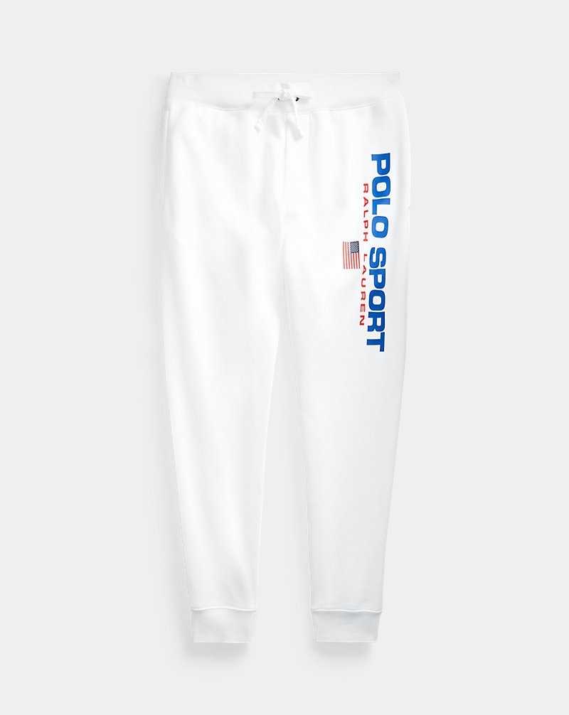 Unisex Collection Ralph Lauren Sport Fleece Joggers Hombre Blancos | EBLPYXK-95 - vista 2