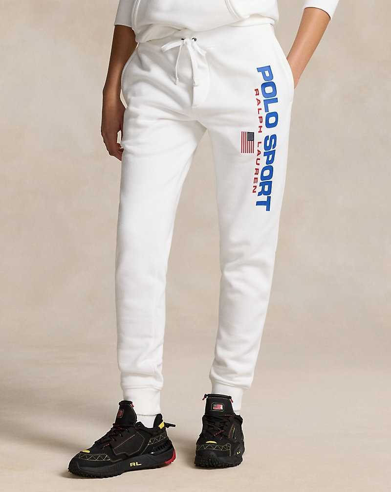 Unisex Collection Ralph Lauren Sport Fleece Joggers Hombre Blancos | EBLPYXK-95 - vista 5