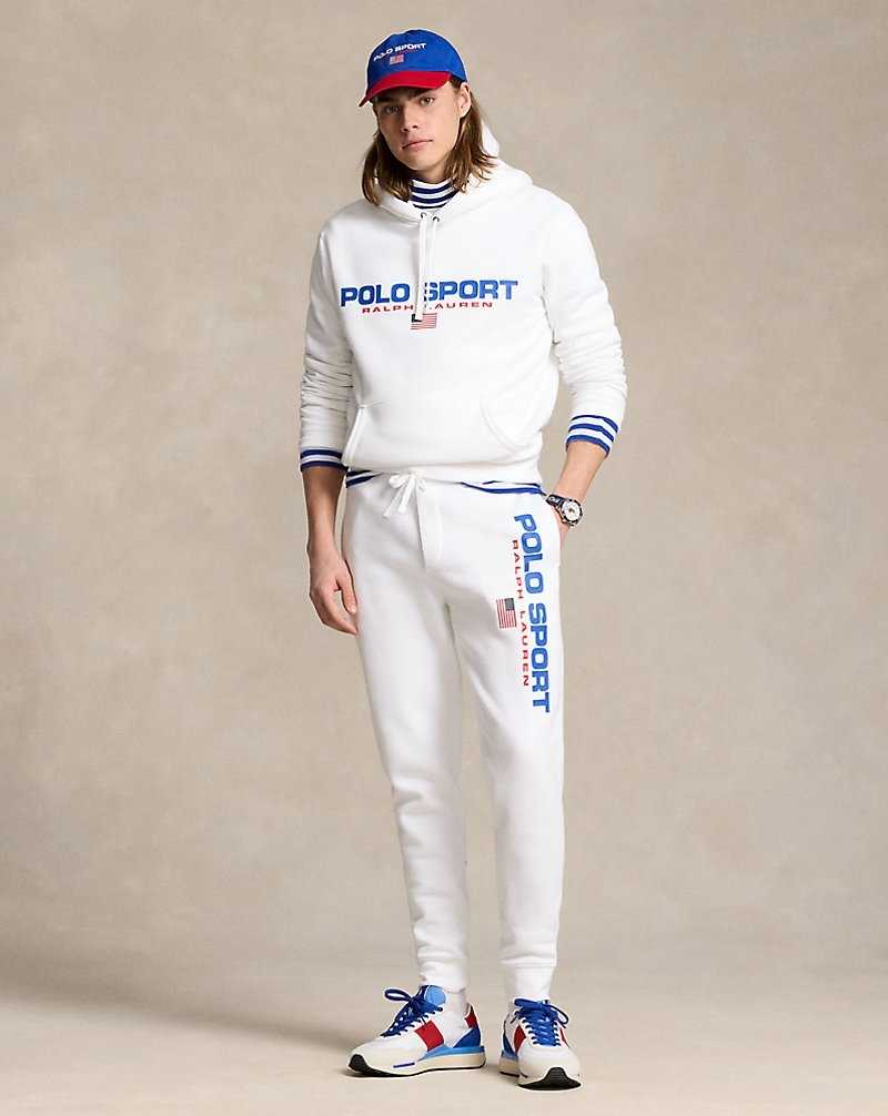 Unisex Collection Ralph Lauren Sport Fleece Joggers Hombre Blancos | EBLPYXK-95 - vista 1