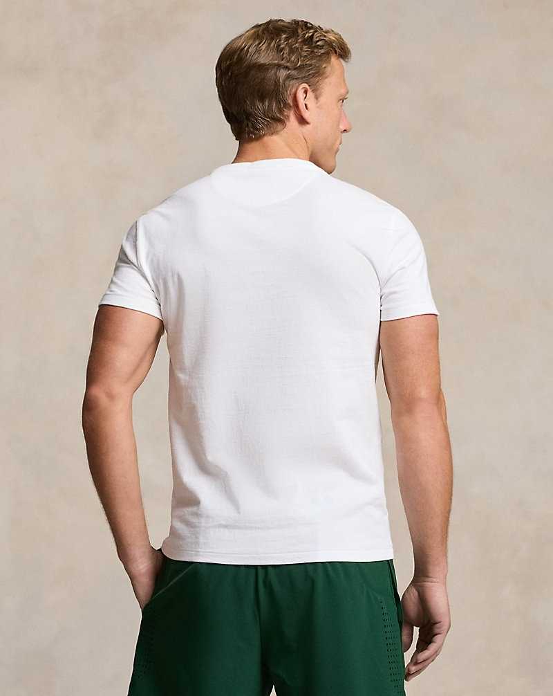Unisex Collection Ralph Lauren Wimbledon Custom Slim Fit Hombre Blancos | EBKAWRU-03 - vista 4