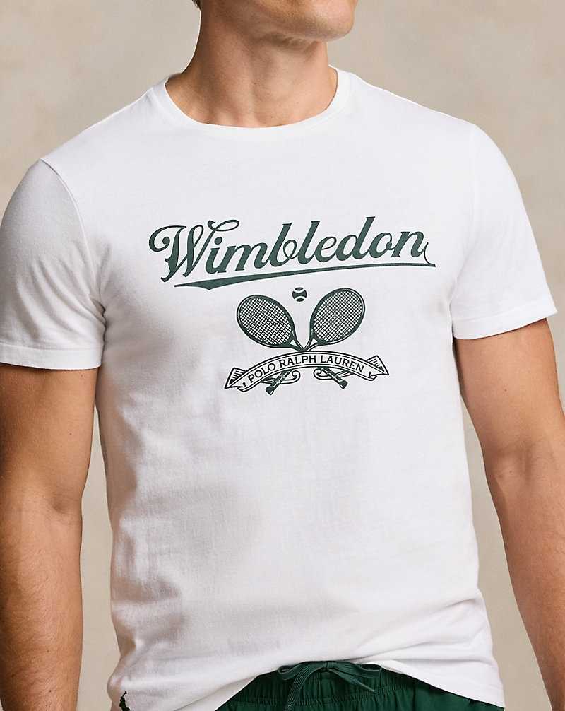 Unisex Collection Ralph Lauren Wimbledon Custom Slim Fit Hombre Blancos | EBKAWRU-03 - vista 5