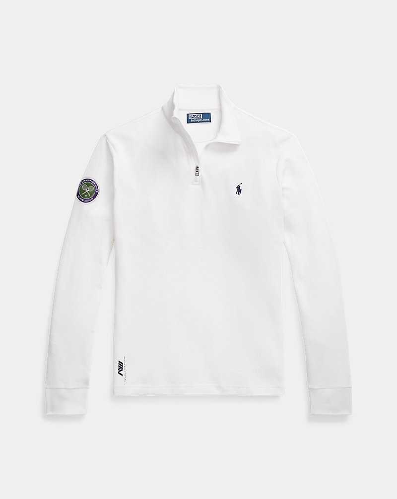 Unisex Collection Ralph Lauren Wimbledon CLARUS Pique Hombre Blancos | HVZTMDP-82 - vista 2