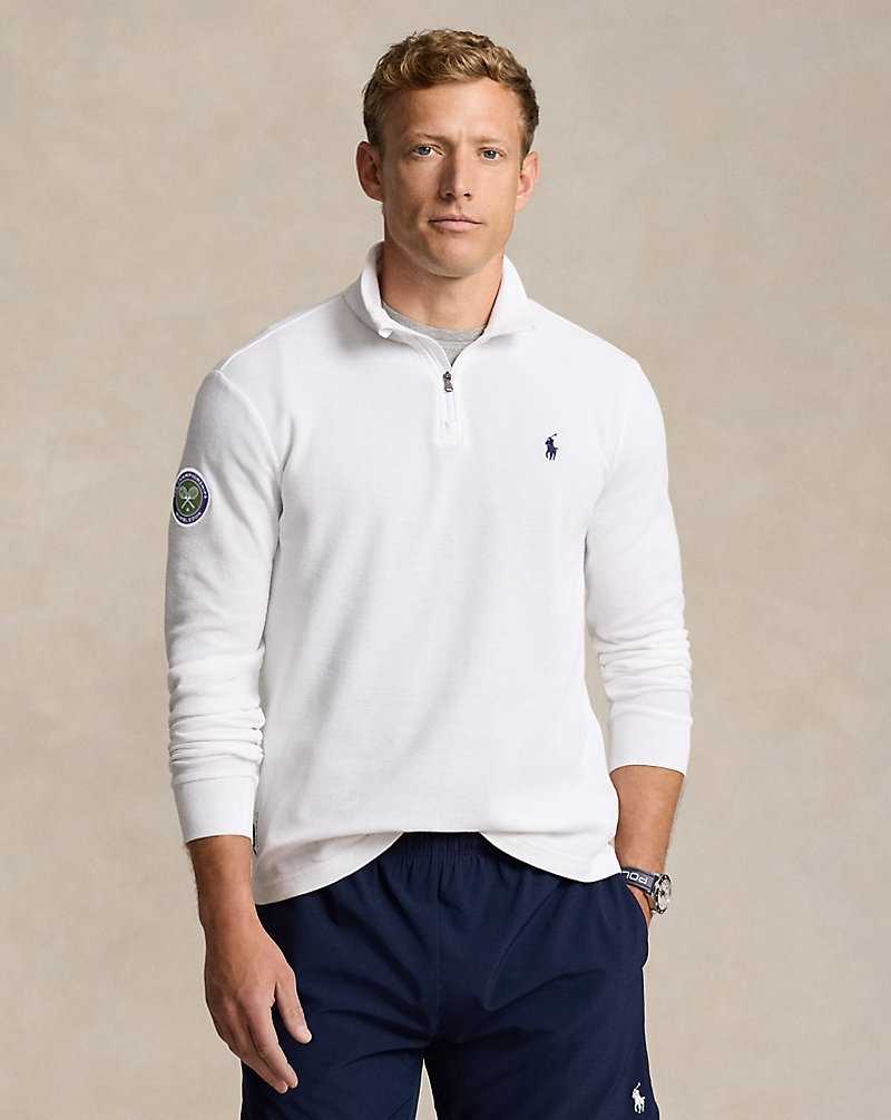 Unisex Collection Ralph Lauren Wimbledon CLARUS Pique Hombre Blancos | HVZTMDP-82 - vista 1