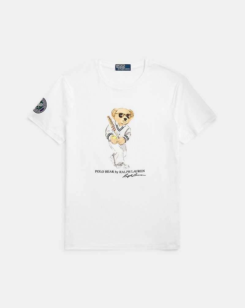 Unisex Collection Ralph Lauren Wimbledon Custom Slim Bear Hombre Blancos | CBRNUVD-27 - vista 2