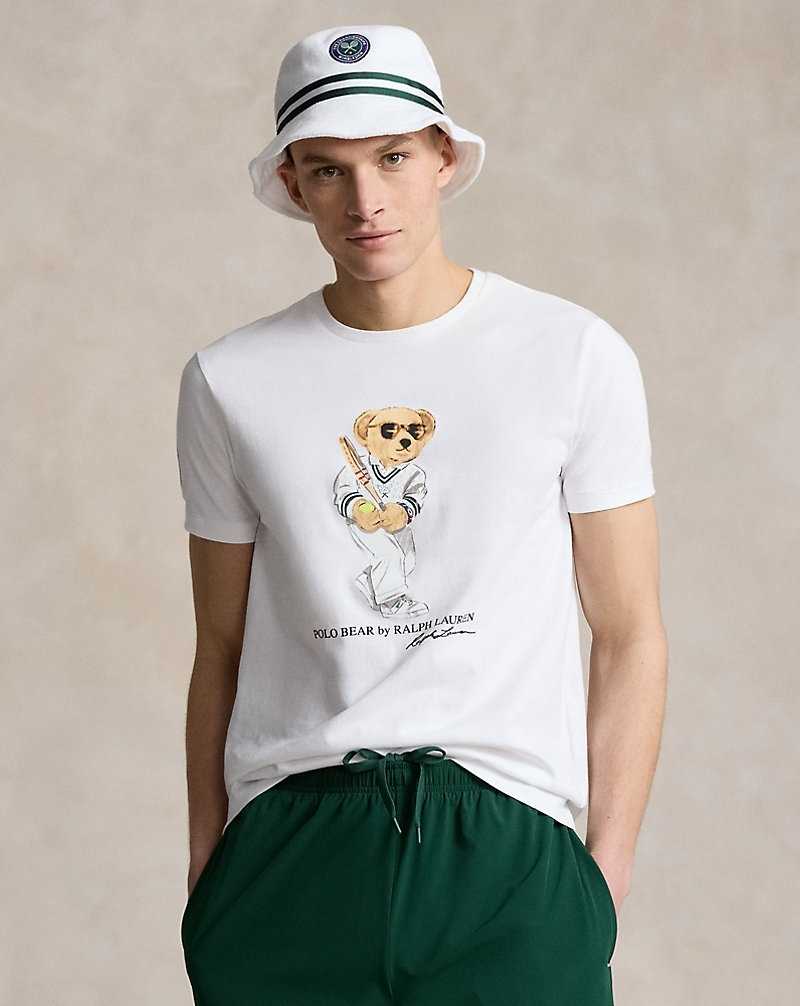 Unisex Collection Ralph Lauren Wimbledon Custom Slim Bear Hombre Blancos | CBRNUVD-27 - vista 1