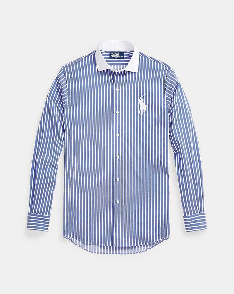 Unisex Collection Ralph Lauren Wimbledon Striped Stretch Twill Hombre Azul Rey Blancos | UMBENGS-76 - vista 2