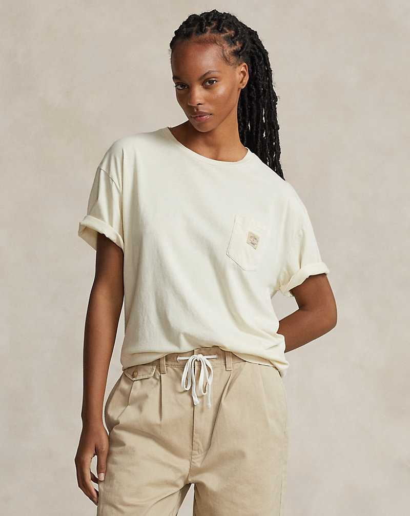Unisex Collection Ralph Lauren x Element Big Fit Jersey Hombre Ecru | ORLUKAW-48 - vista 5
