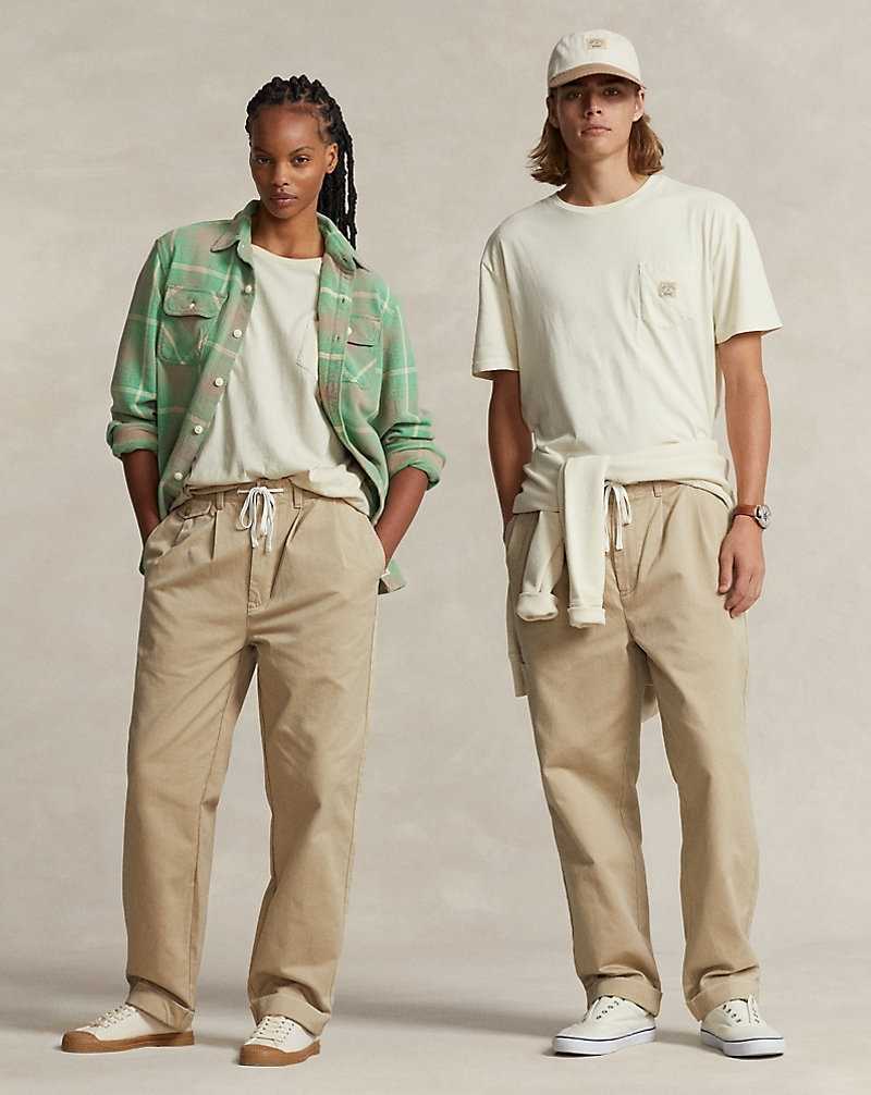 Unisex Collection Ralph Lauren x Element Big Fit Jersey Hombre Ecru | ORLUKAW-48 - vista 1