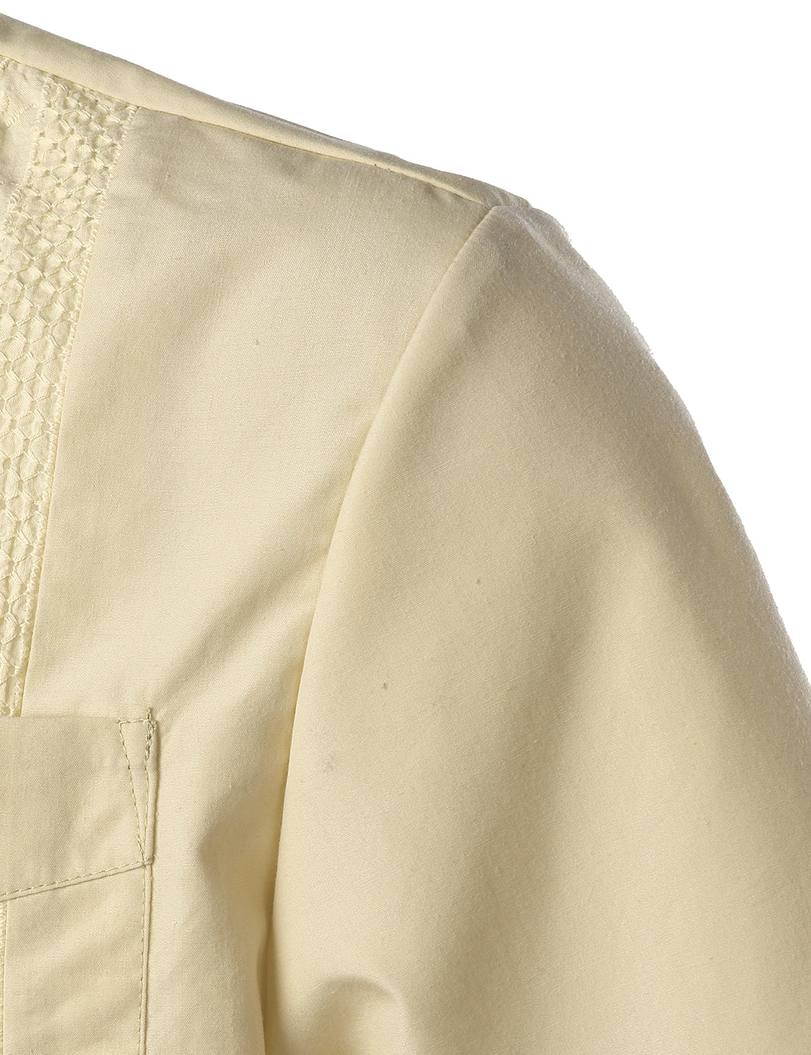 Camisa de color sólido de algodón de manga corta para hombre