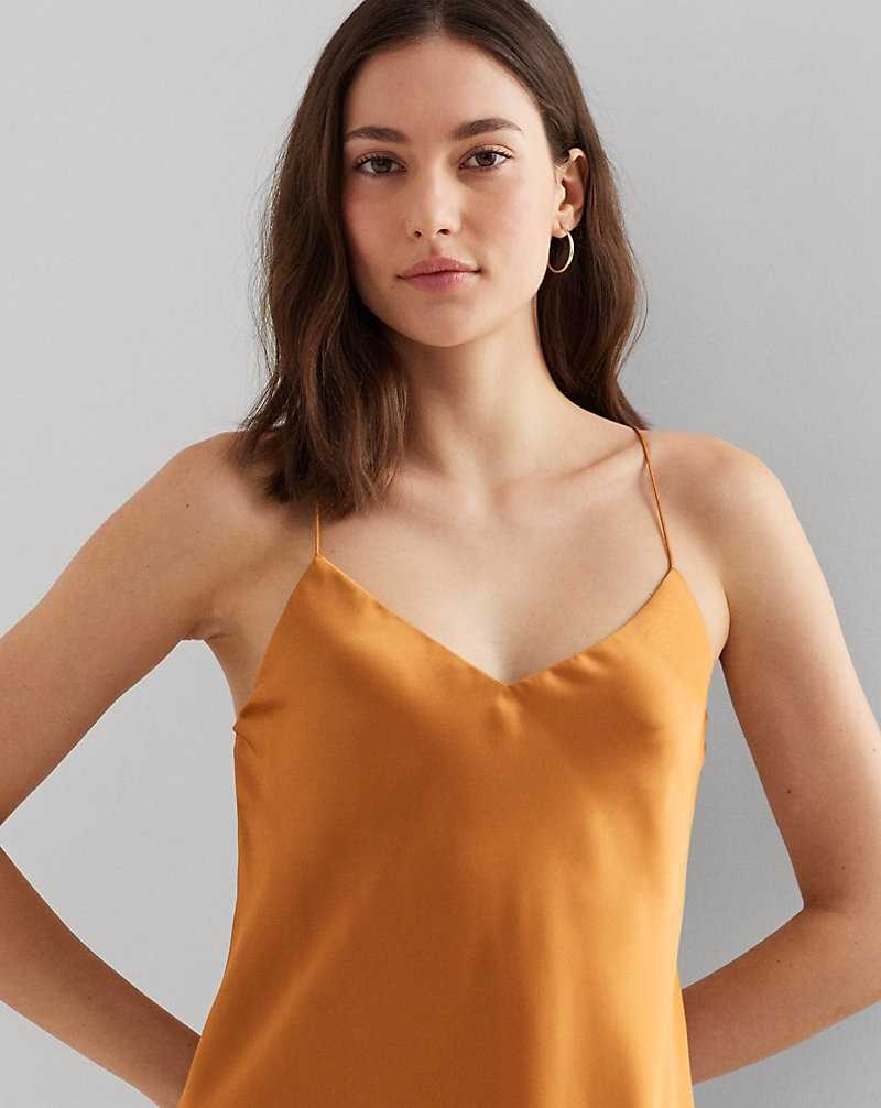 Vestido De Noche Ralph Lauren Charmeuse Slip Mujer Argan Bronze | WFENVDH-37 - vista 5