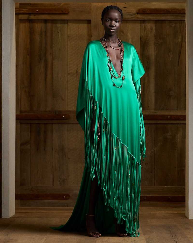 Vestido De Noche Ralph Lauren Clarisa Stretch Charmeuse Evening Mujer Meadow | TLIHEUS-76 - vista 1