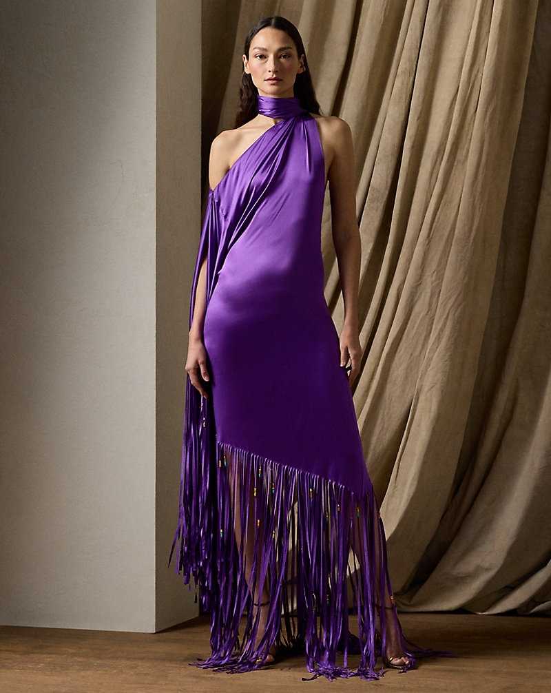 Vestido De Noche Ralph Lauren Marlee Stretch Charmeuse Evening Mujer | KMWPZAF-76 - vista 1