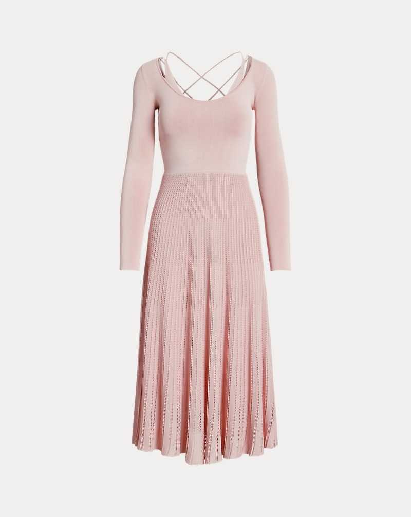 Vestido De Noche Ralph Lauren Pointelle-Knit Scoopneck Day Mujer | MJLFCBW-18 - vista 2