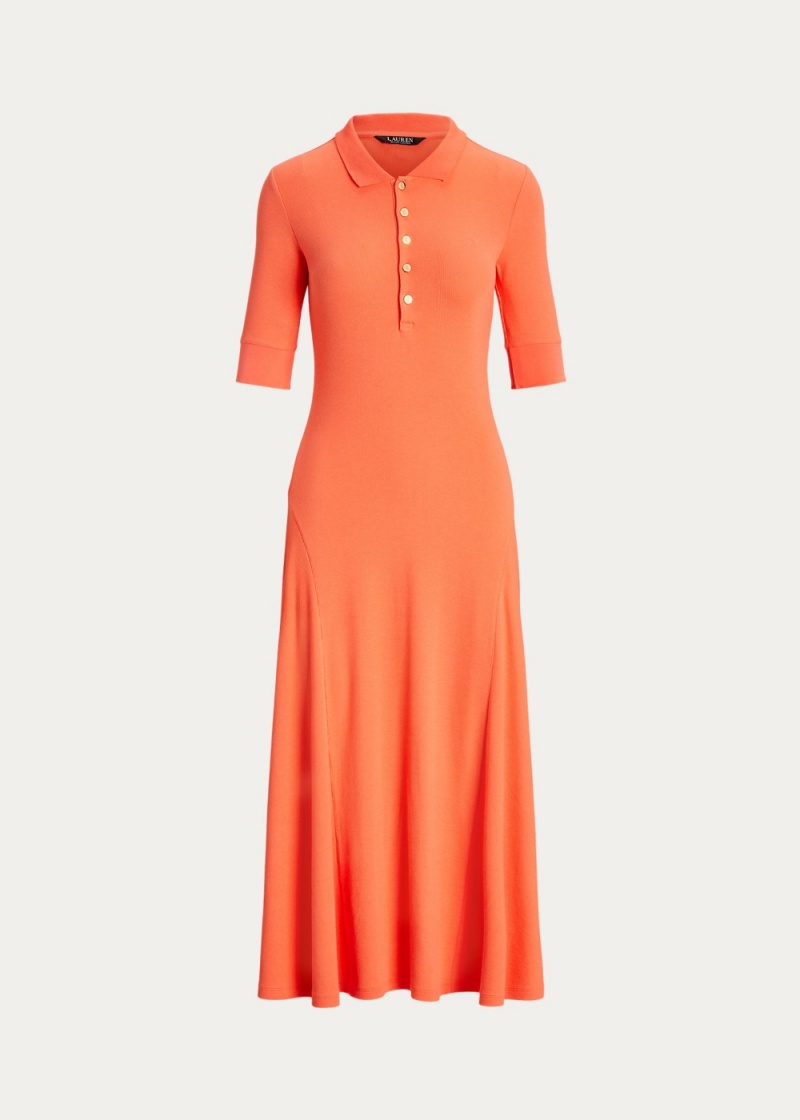 Vestido Algodon-Blend Polo Mujer Coral | GENS36928 - vista 2