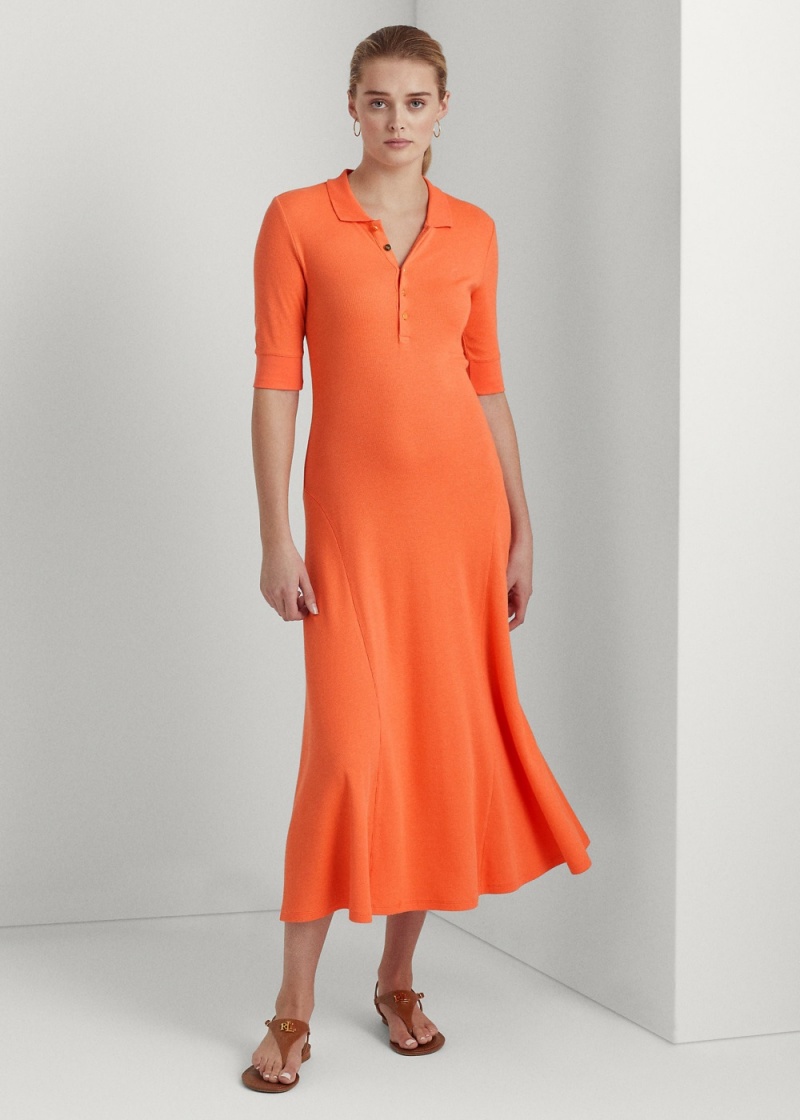 Vestido Algodon-Blend Polo Mujer Coral | GENS36928 - vista 1