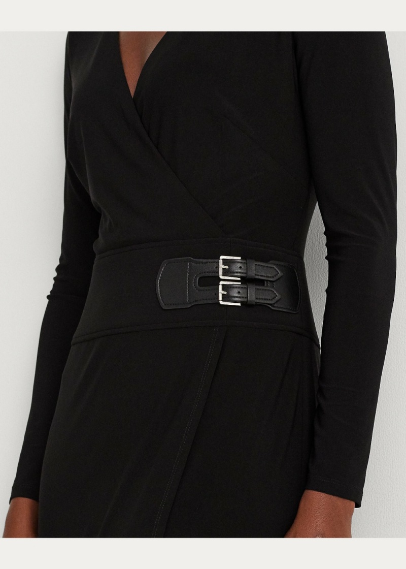 Vestido Buckled Jersey Mujer Negros | HZVD13072 - vista 2