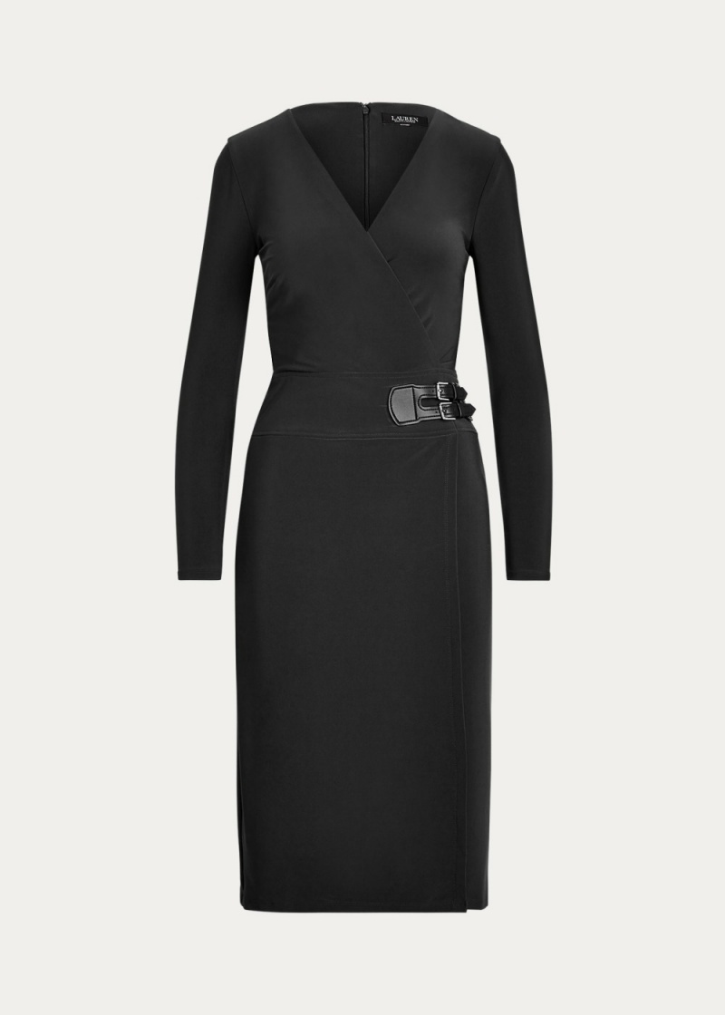 Vestido Buckled Jersey Mujer Negros | HZVD13072 - vista 1