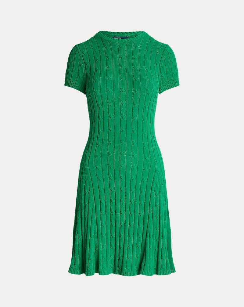 Vestido Ralph Lauren Cable-Knit-Sleeve Mujer Verdes | ZBNFGEW-07 - vista 2
