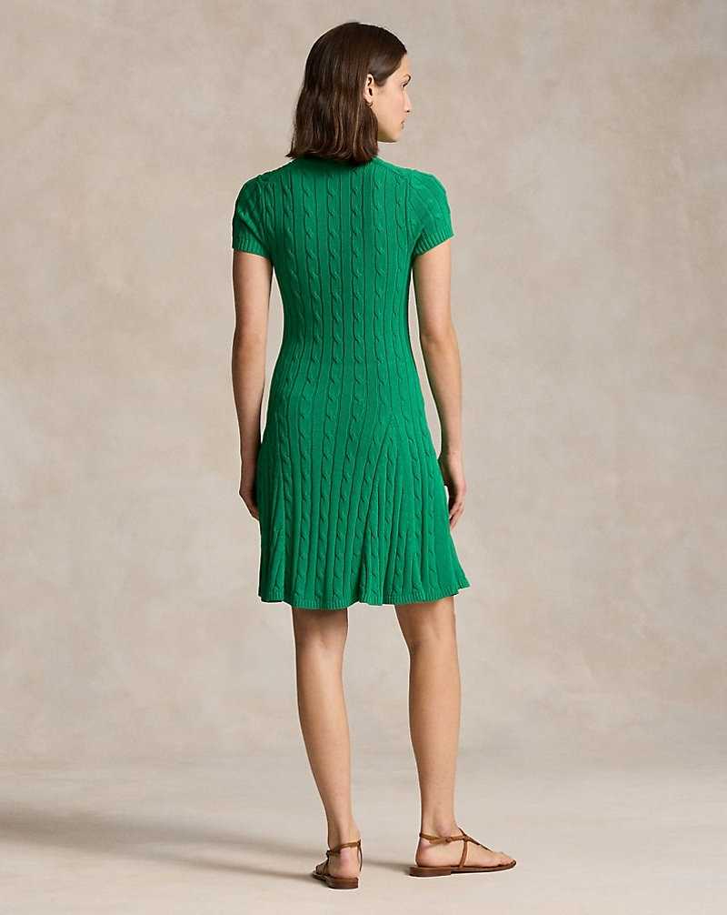 Vestido Ralph Lauren Cable-Knit-Sleeve Mujer Verdes | ZBNFGEW-07 - vista 4