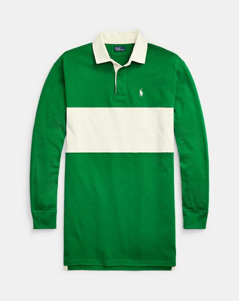 Vestido Ralph Lauren Cotton Jersey Rugby Mujer Hillside Green/Deckwash W | IBURXGL-34 - vista 2