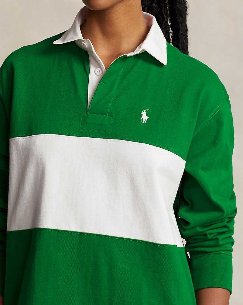 Vestido Ralph Lauren Cotton Jersey Rugby Mujer Hillside Green/Deckwash W | IBURXGL-34 - vista 5
