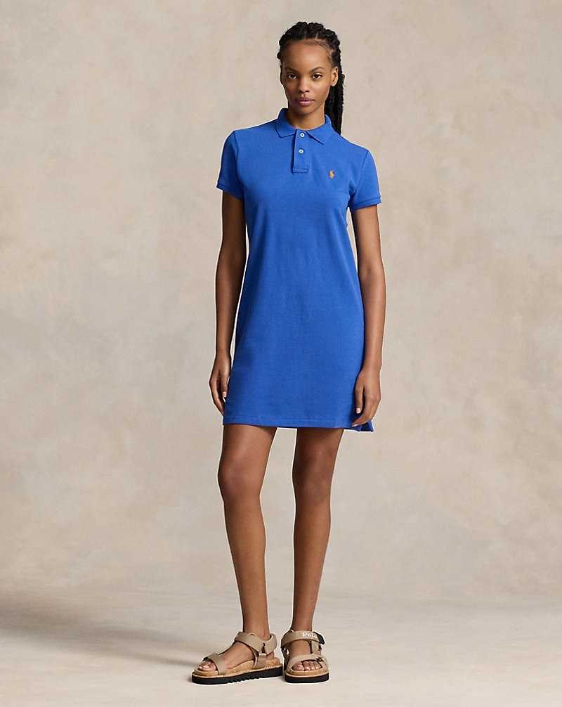 Vestido Ralph Lauren Cotton Mesh Mujer Azules | CKFPEHD-95 - vista 3