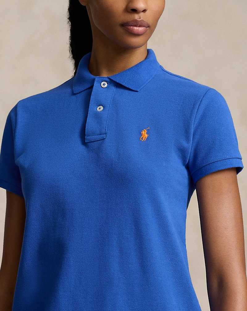 Vestido Ralph Lauren Cotton Mesh Mujer Azules | CKFPEHD-95 - vista 5
