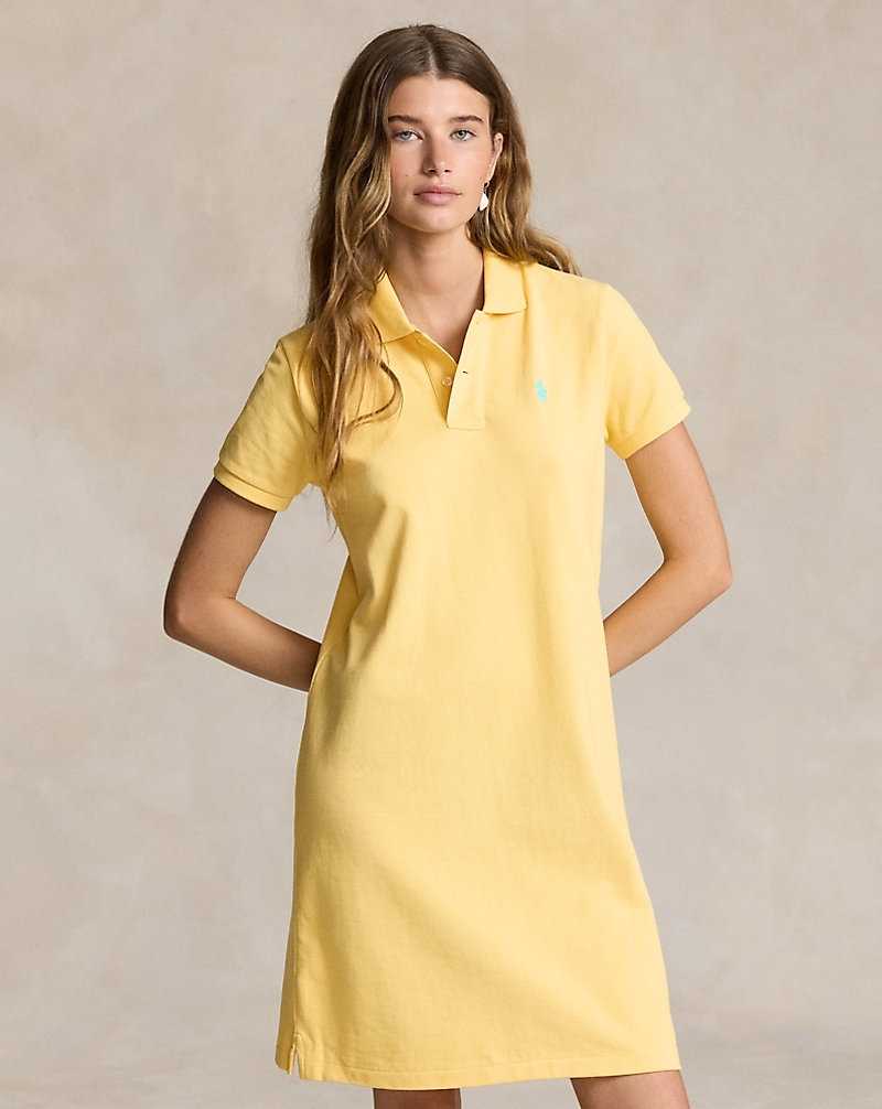 Vestido Ralph Lauren Cotton Mesh Mujer Amarillos | WQGEDTJ-28 - vista 3