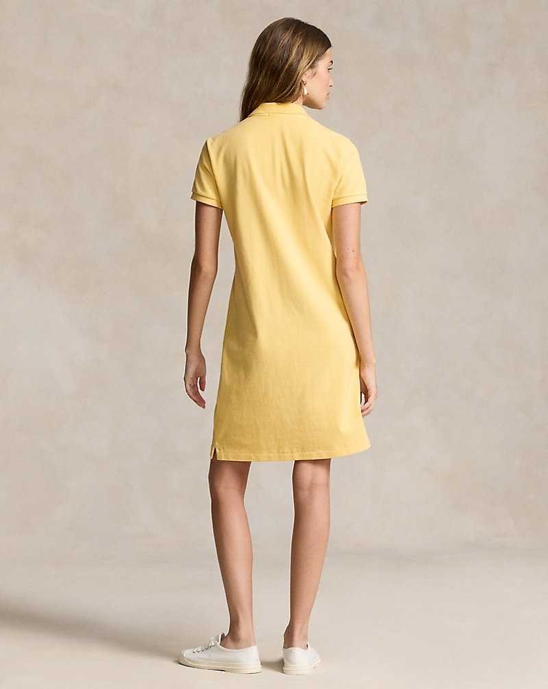 Vestido Ralph Lauren Cotton Mesh Mujer Amarillos | WQGEDTJ-28 - vista 4