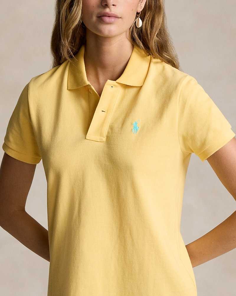 Vestido Ralph Lauren Cotton Mesh Mujer Amarillos | WQGEDTJ-28 - vista 5