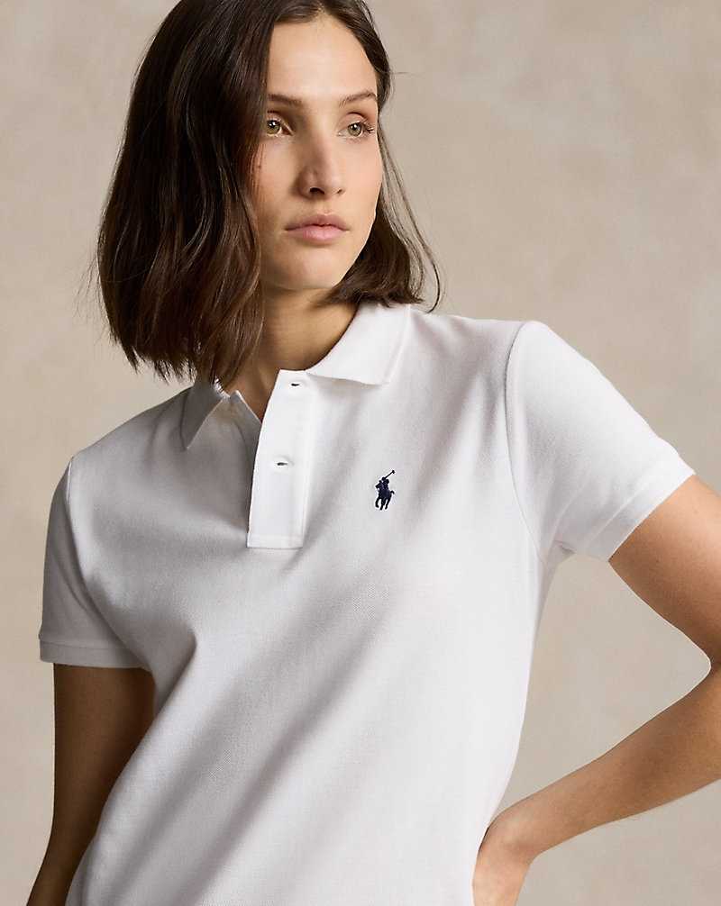 Vestido Ralph Lauren Cotton Mesh Mujer Blancos | EVHUAXW-43 - vista 5