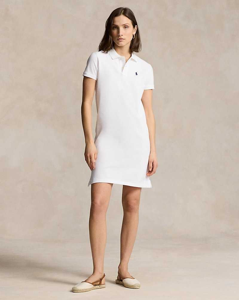Vestido Ralph Lauren Cotton Mesh Mujer Blancos | EVHUAXW-43 - vista 1