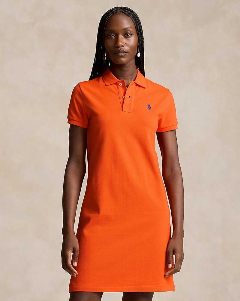 Vestido Ralph Lauren Cotton Mesh Mujer Naranjas | JGQFEXK-15 - vista 3