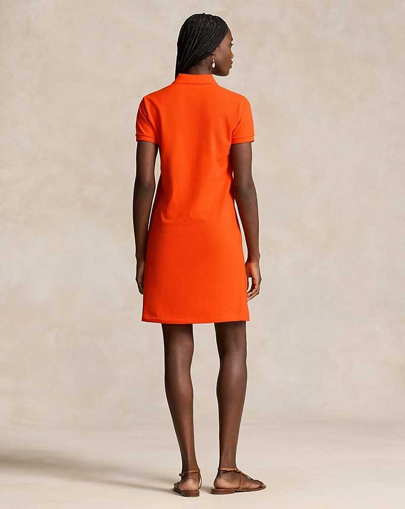 Vestido Ralph Lauren Cotton Mesh Mujer Naranjas | JGQFEXK-15 - vista 4