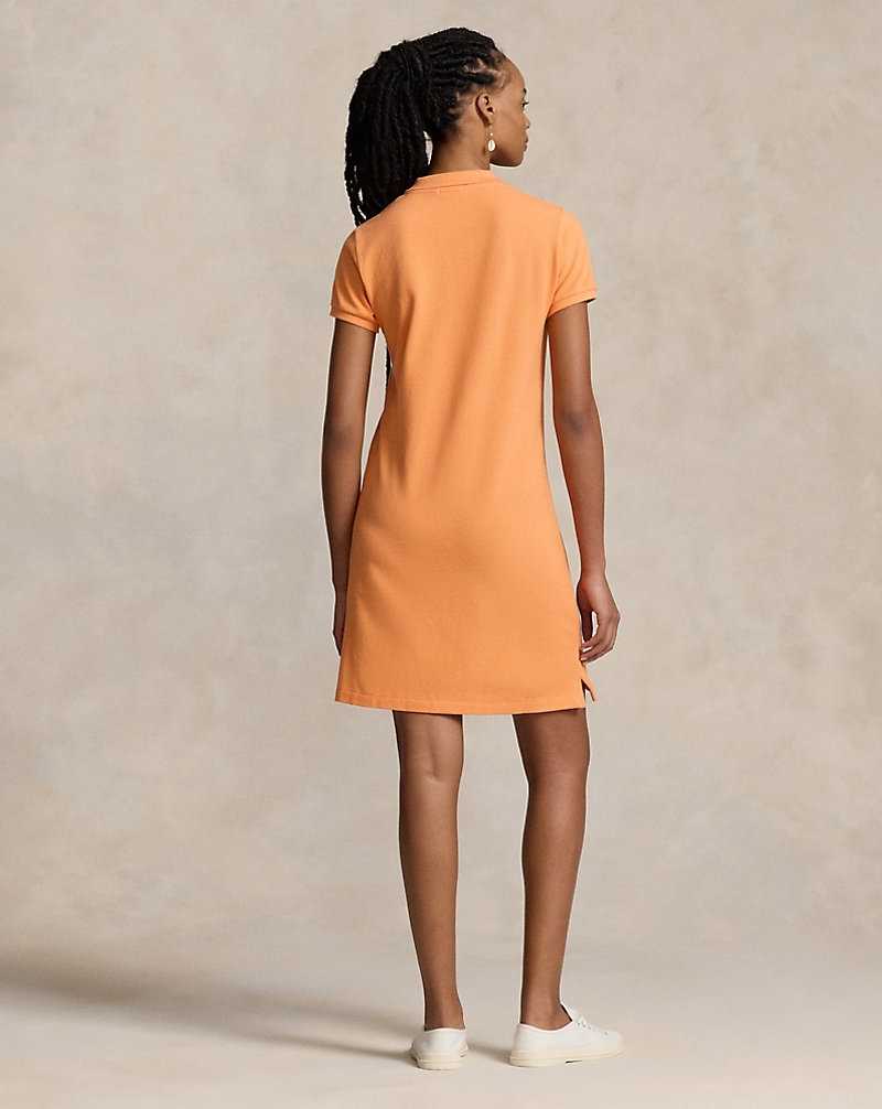 Vestido Ralph Lauren Cotton Mesh Mujer Naranjas | VWKMXGC-12 - vista 4