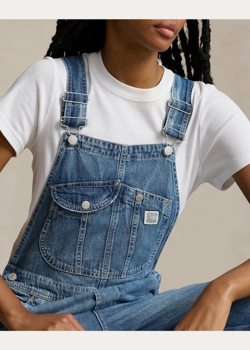 Vestido Denim Overall Mujer Azules | COPN02657 - vista 2