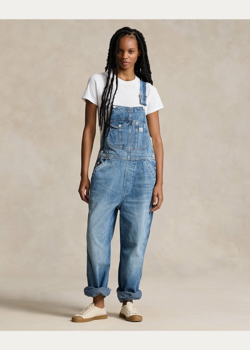 Vestido Denim Overall Mujer Azules | COPN02657 - vista 4