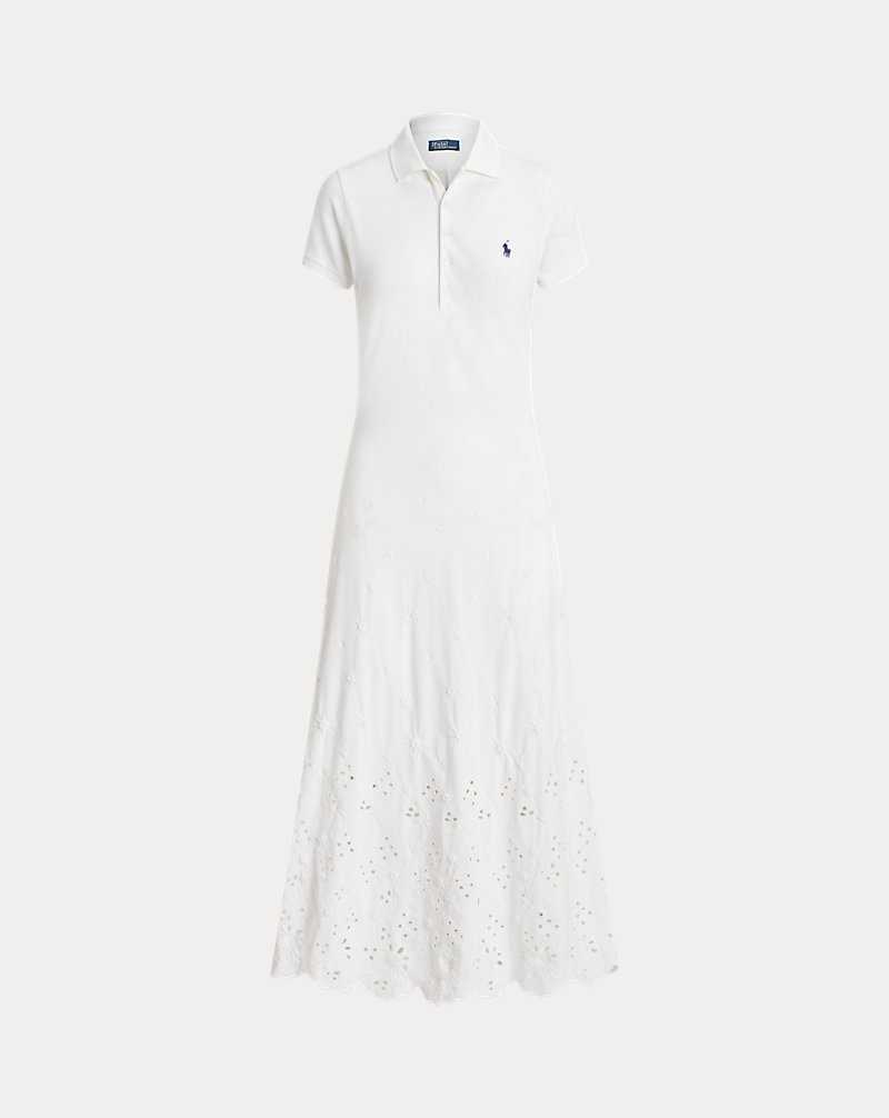 Vestido Ralph Lauren Eyelet Mujer Blancos | CLHPXUQ-29 - vista 2
