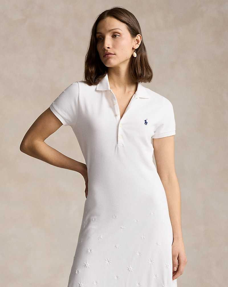 Vestido Ralph Lauren Eyelet Mujer Blancos | CLHPXUQ-29 - vista 3